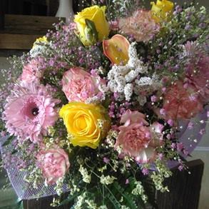 Despertar Rosas, Calas y Gerberas 54€